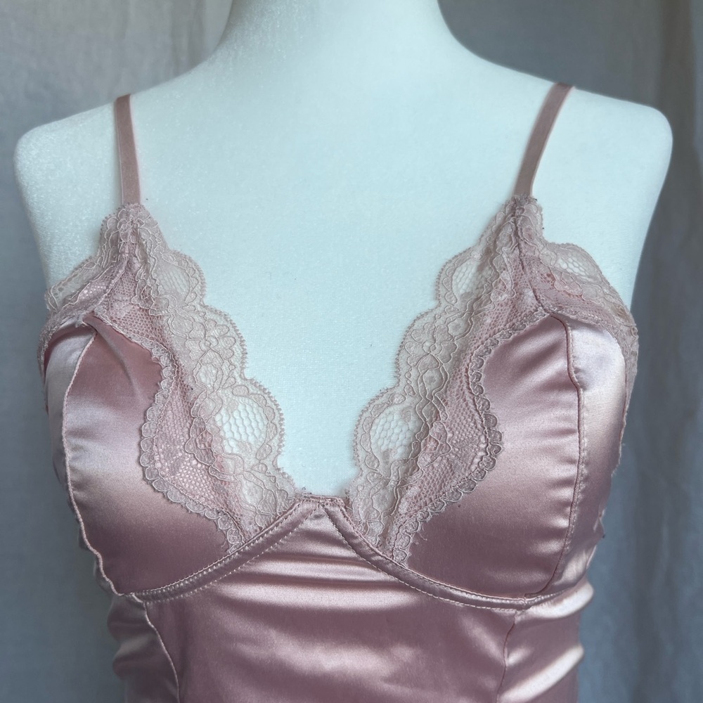 Vintage satin bodysuit